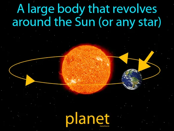 a large body that revolves around the Sun or star