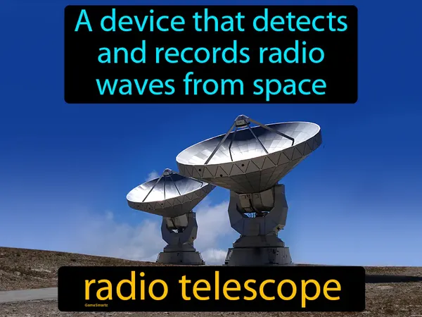 a device that detects and records radio waves from space