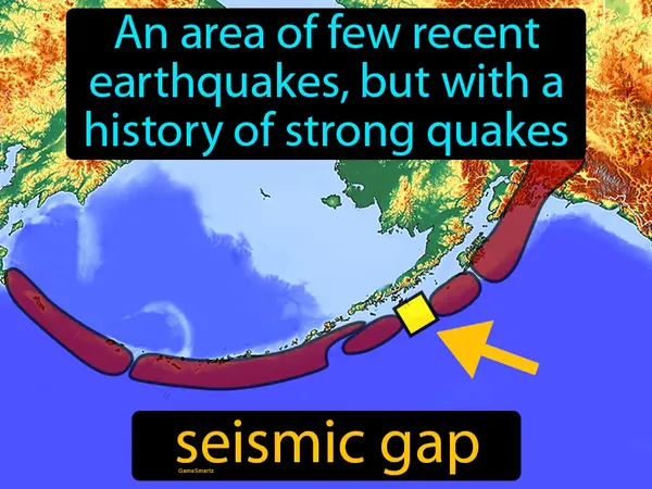 an area of few recent earthquakes, but with a history of strong quakes