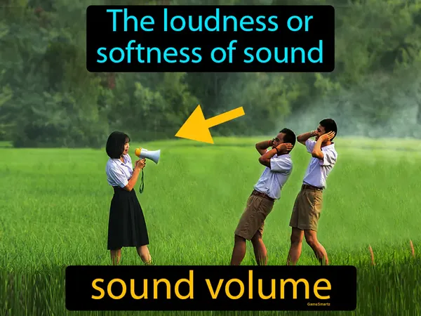 the loudness or softness of sound