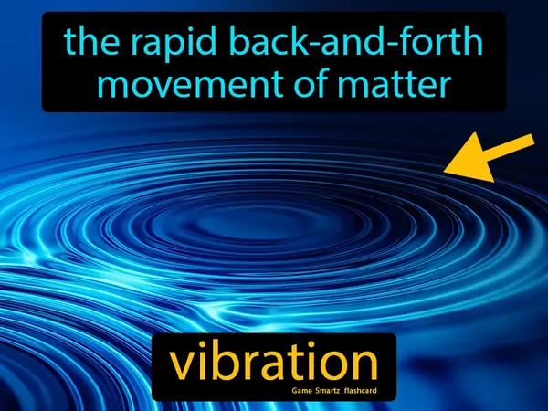 the rapid back-and-forth movement of matter