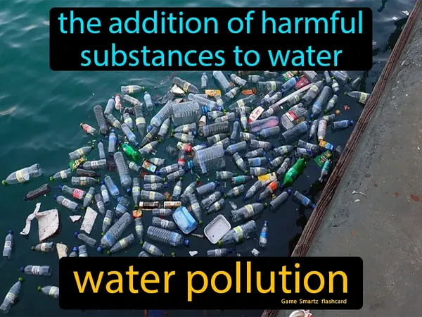 the addition of harmful substances to water