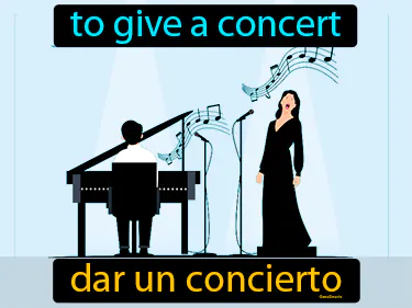 to give a concert