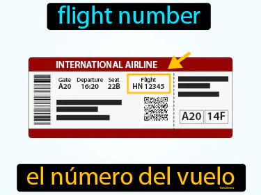 flight number