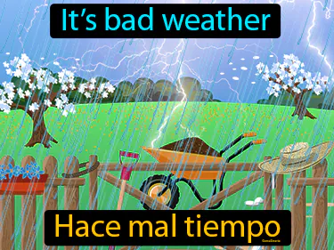 it’s bad weather