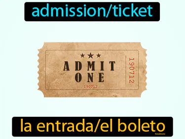 admission/ticket