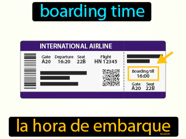 boarding time