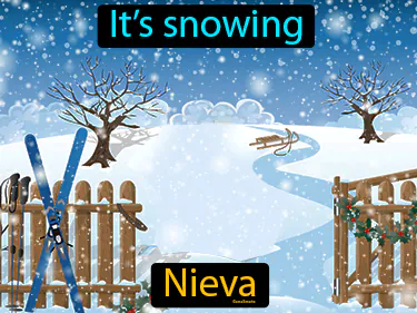 it’s snowing