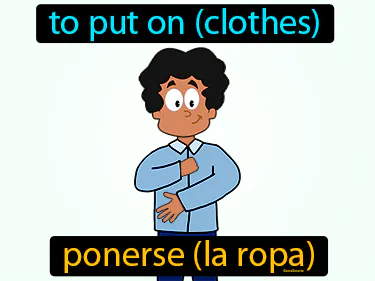 to put on (clothes)