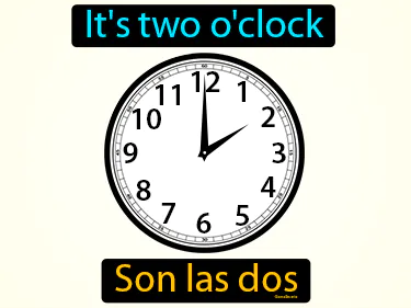 it's two o'clock