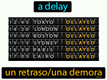 a delay
