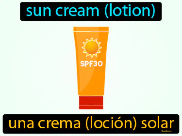 sun cream (lotion)