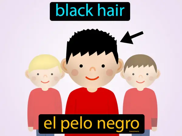 black hair