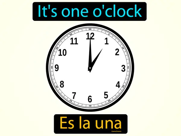 it's one o'clock