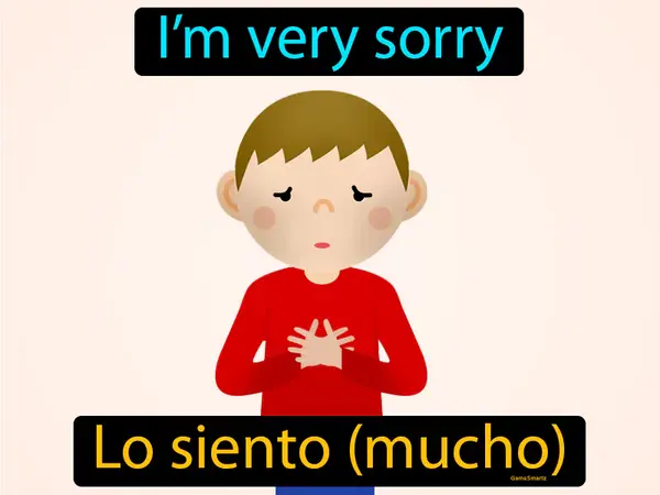 I’m very sorry