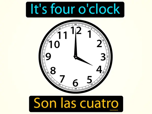 it's four o'clock