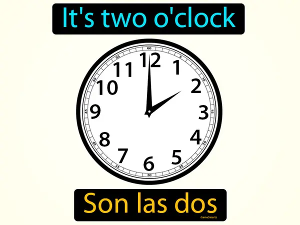 it's two o'clock