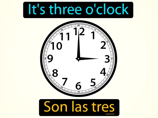 it's three o'clock