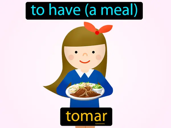 to have (a meal)