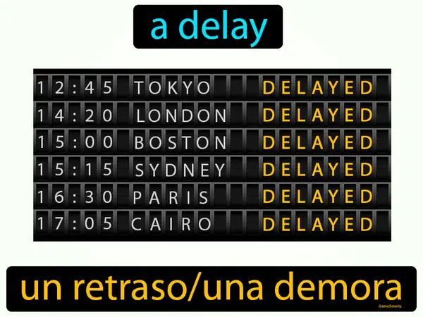 a delay