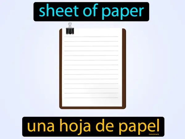 sheet of paper
